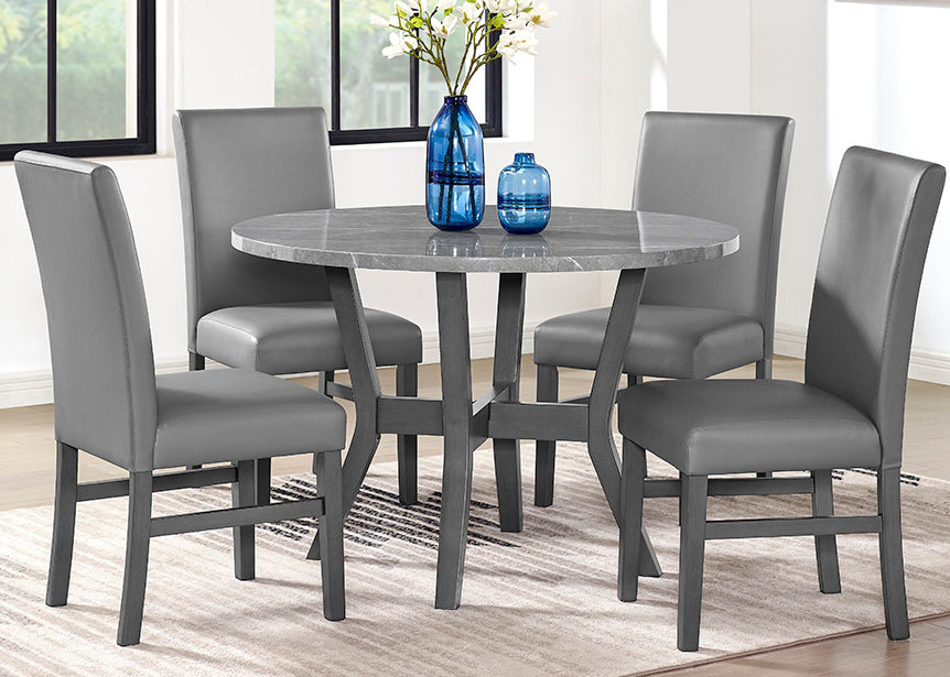 Shannon Gray Dining Table, And 4 Chairs