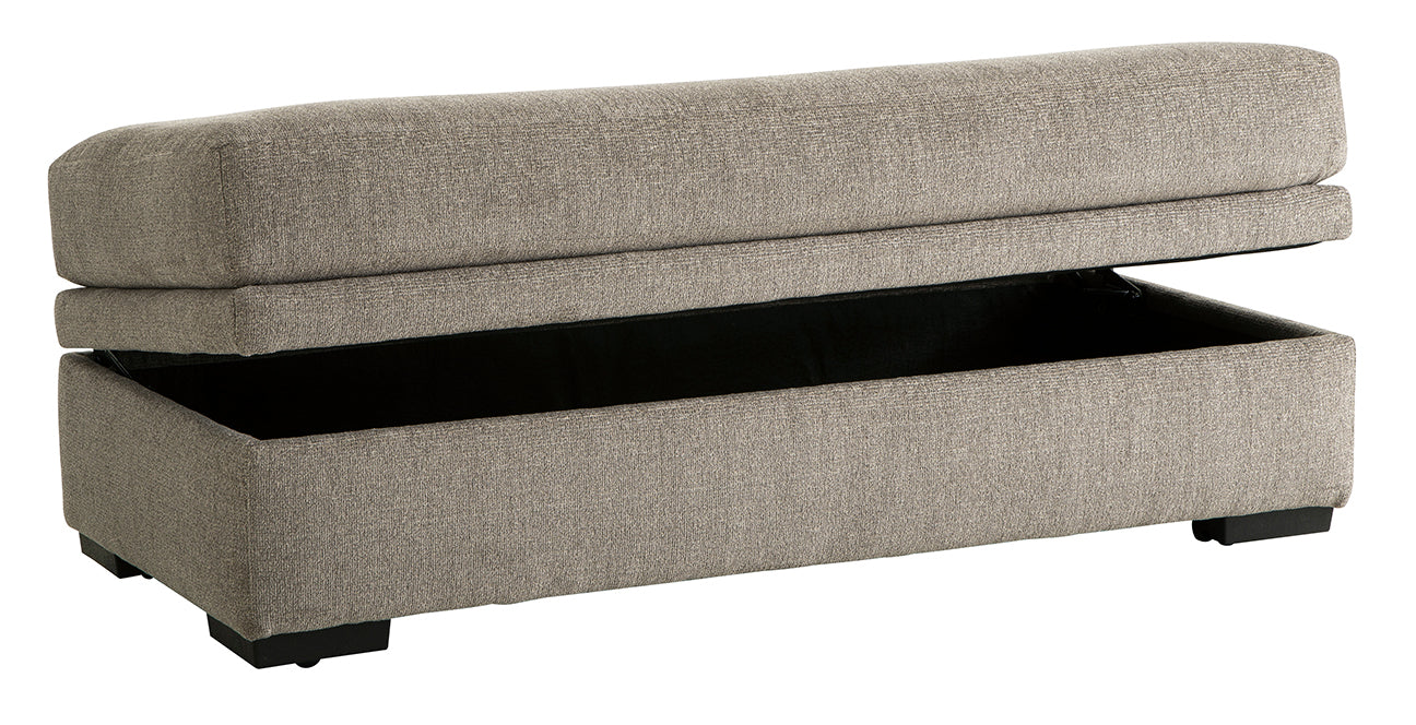 Brianna Pewter Storage Ottoman