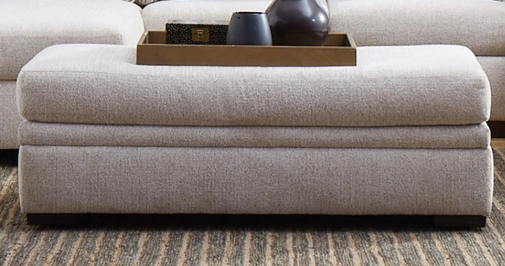 Melanie Sand Storage Ottoman