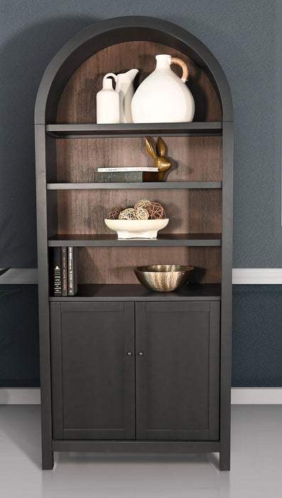 Black Arches Display Cabinet W/Doors