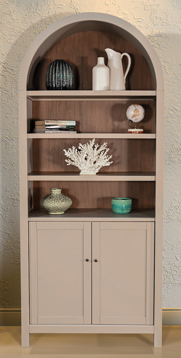 Grey Arches Display Cabinte W/Doors