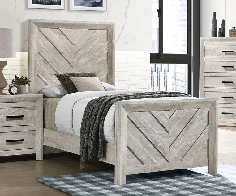 Ellen White Twin Bed
