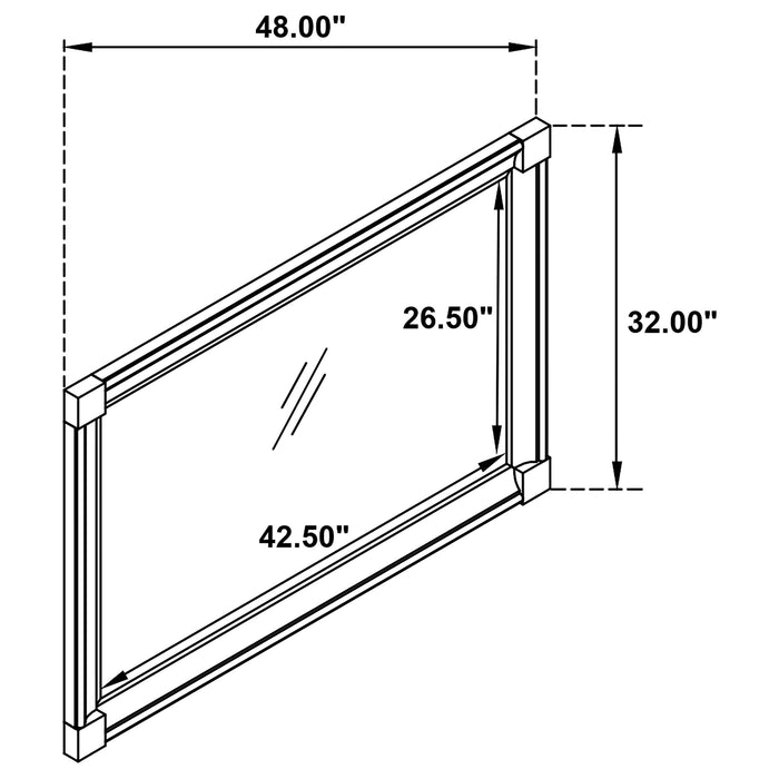 Devon Bedroom Set Wine Red and Dark Oak