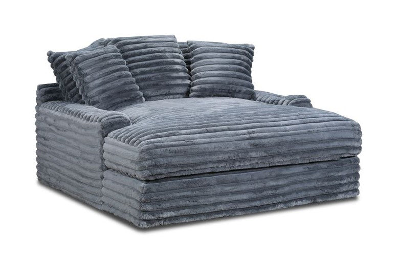Jenn Charcoal Mega Chaise W/ Usb & C-Port
