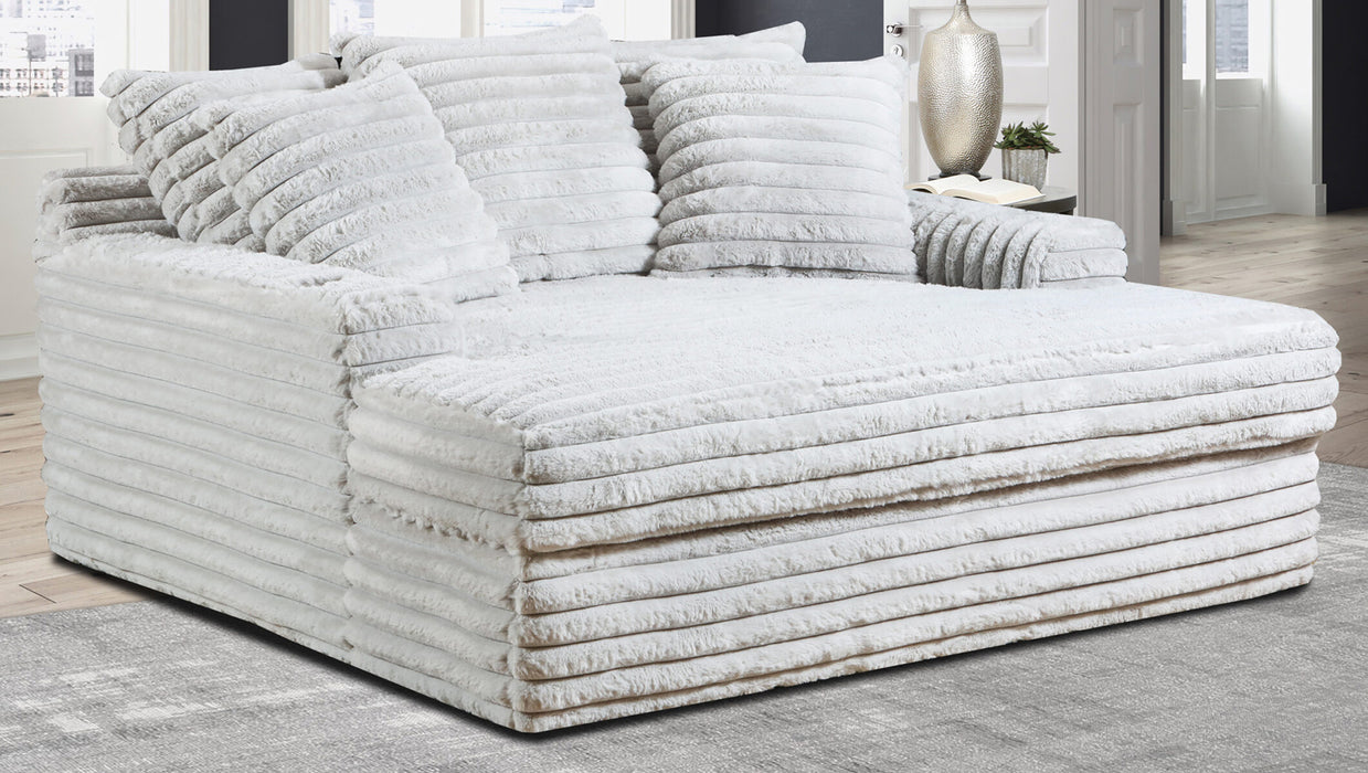 Jenna Fog Mega Chaise W/Usb & C-Port