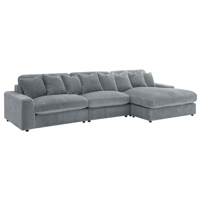 Blaine Upholstered Reversible Chaise Sectional Sofa