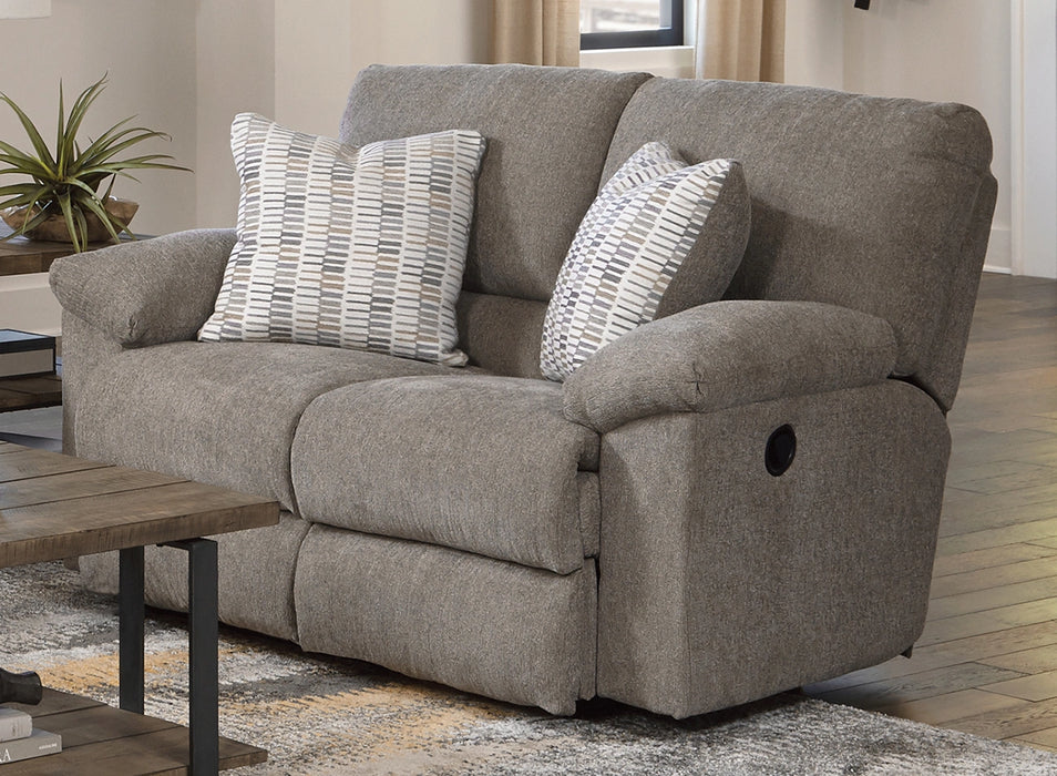 Tyler Pewter Reclining Loveseat