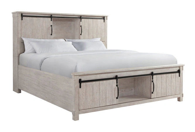 Scott White Queen Storage Bed