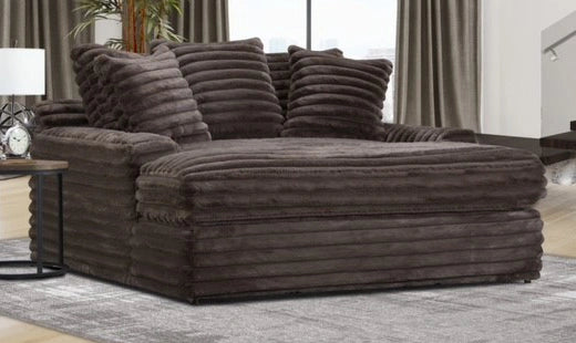 Jenna Chocolate Mega Chaise W/Usb & C-Port