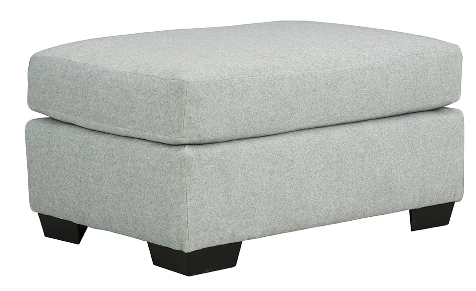 Cloud Silver Ottoman