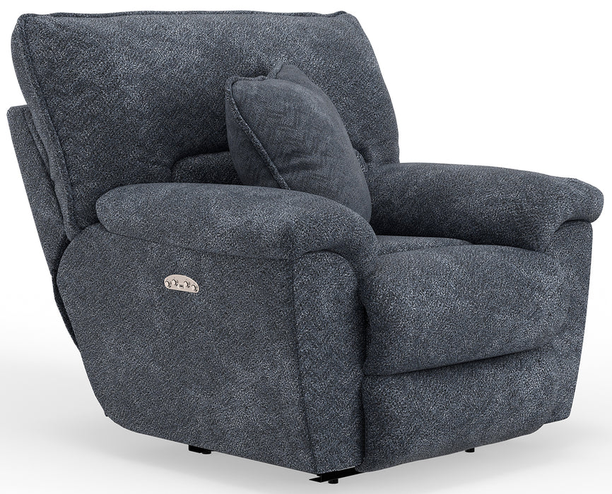 Paxon Smoke Lay Flat W/ Power Headrest Recliner
