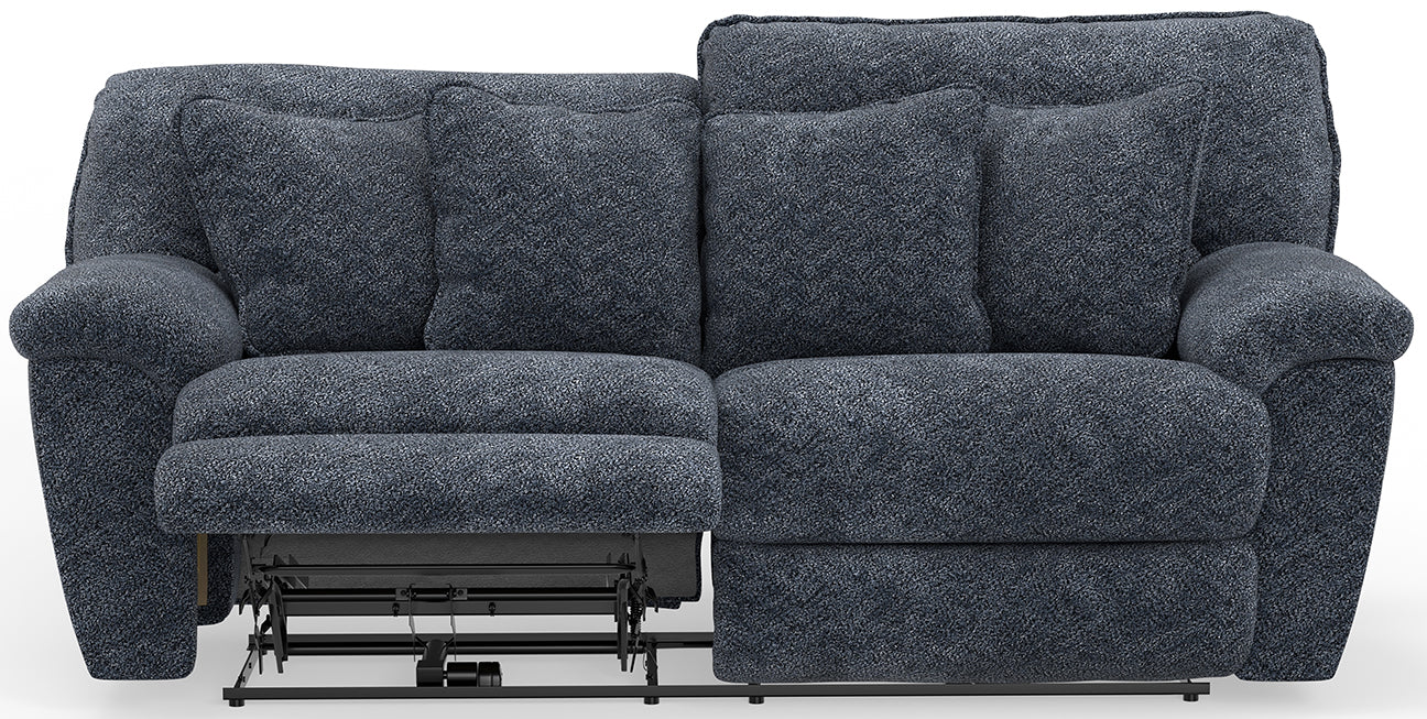 Paxon Smoke Reclining Sofa W/ Power Headrest