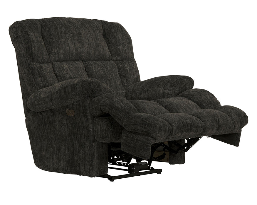 Cirrus Charcoal Lay Flat Power Recliner