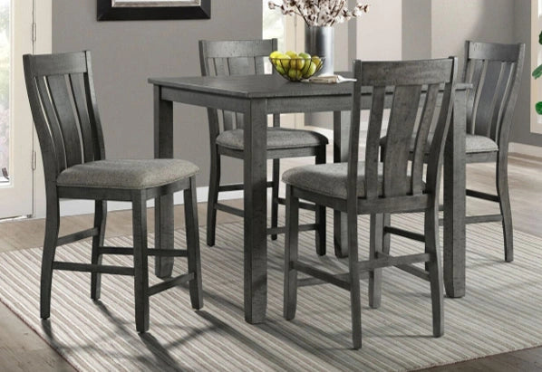 Hawthorne Grey Pub Table W/4 Chairs