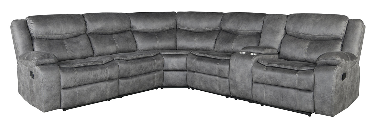 Dorado Charcoal 3pc Sectional Laf, Raf & Wedge