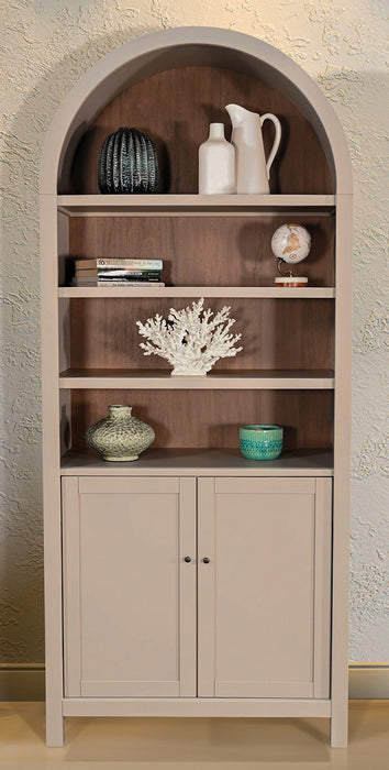 Grey Arches Display Cabinte W/Doors