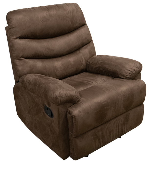 Lucas Chocolate Glider Rocker Recliner