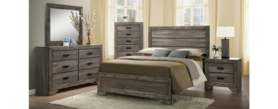 Nathan Queen Bed, Drive, Mirror