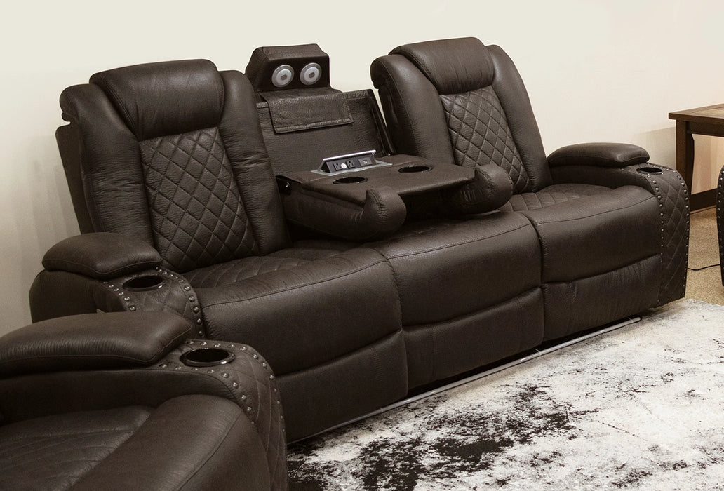 Omega Brown Power Reclining Sofa