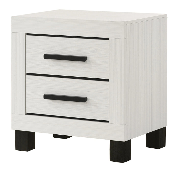 Salt Creek White Nightstand W/ Usb