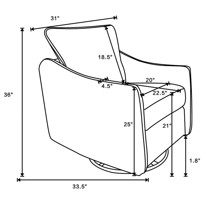 Madia Swivel Glider Chair