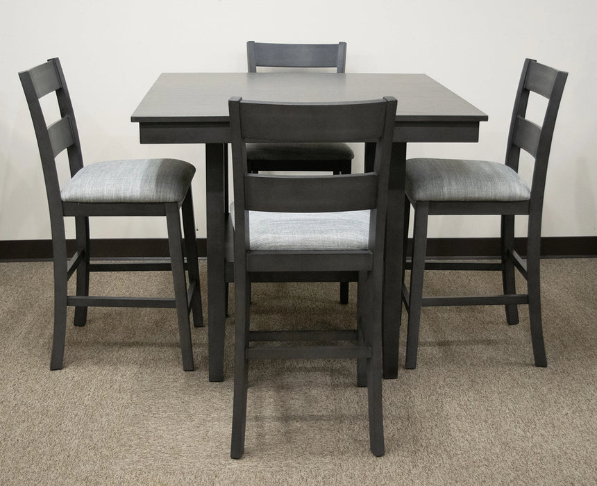 Pendleton Grey Pub Table W/4 Chairs
