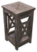 Barnwood X Squared Side Table image