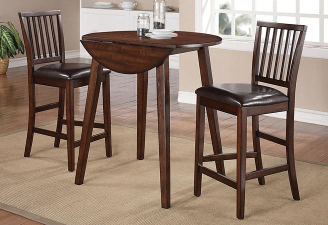 Mango Pub Drop Leaf Table & 2 Chairs Mango image