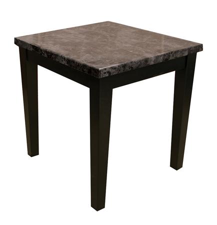 Black Faux Marble End Table image