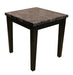 Black Faux Marble End Table image