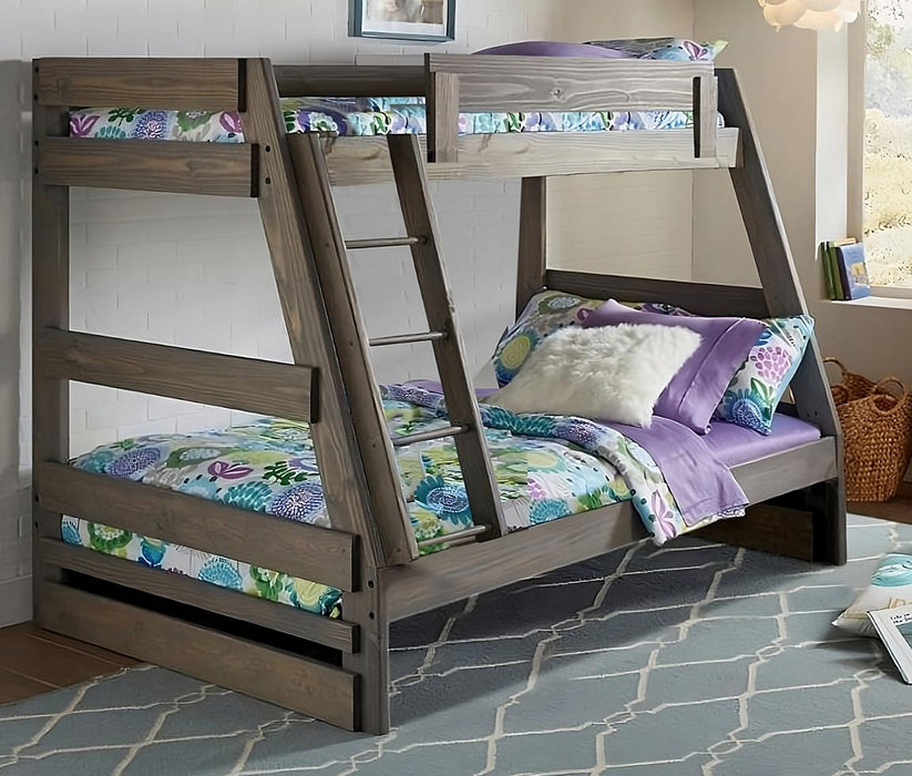 Grey A-Frame 3Pc Bunkbed image