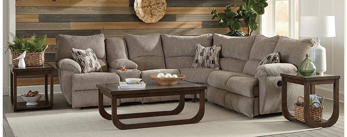 Elliott Pewter 2Pc Sectional image