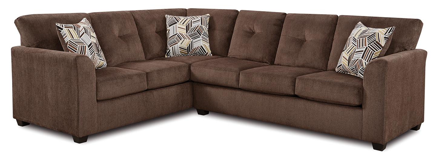 Kennedy Chocolate 2Pc Sectional image