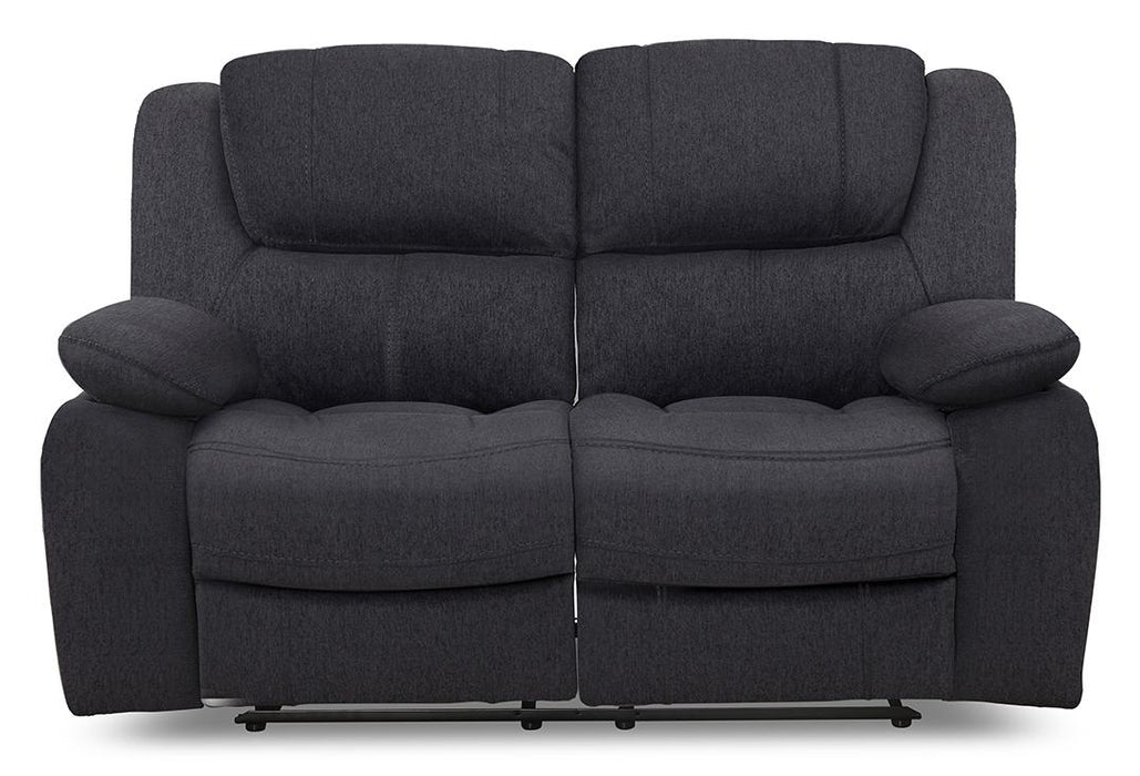 London Charcoal Reclining Loveseat image