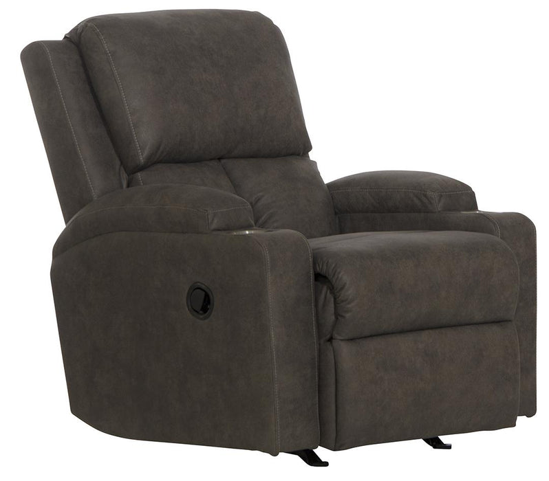 Kyle Smoke Rocker Recliner W/2 Cup Holders image