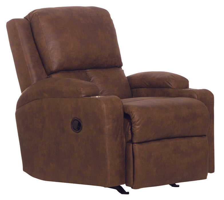 Kyle Walnut Rocker Recliner W/2 Cup Holders image