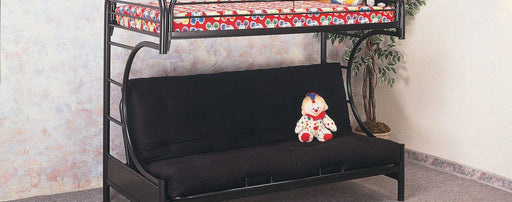 Black Twin/Full Futon Bunkbed image