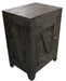 Barnwood End Table W/Barndoor image