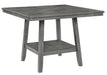 Seneca Gray Counter Height Table W/Lazy Susan image