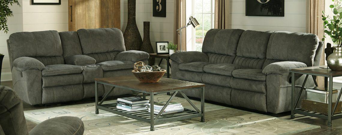 Reyes Graphite Power Reclining Loveseat image