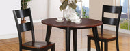 Black & Cherry Dining Drop Leaf Table & 2 Chairs image