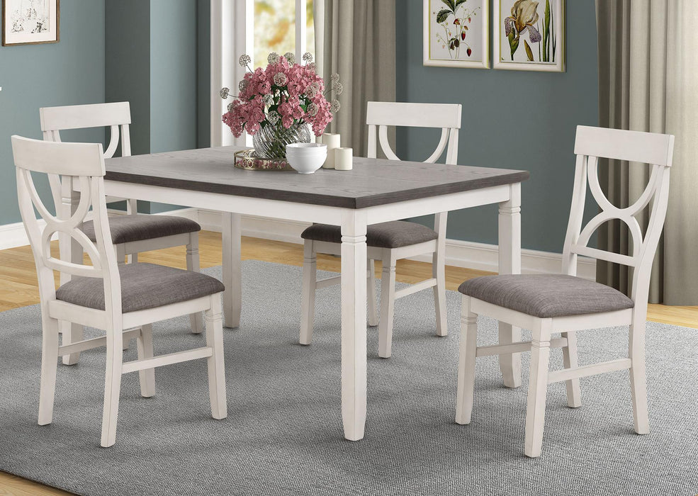 Anna Grey Dining Table W/ 4 Chairs image