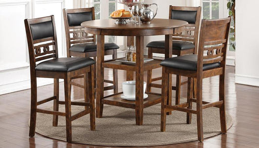 Gia Brown Pub Table & 4 Chairs image