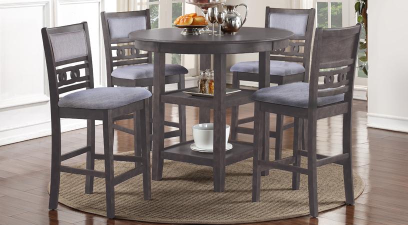 Gia Grey Pub Table & 4 Chairs image