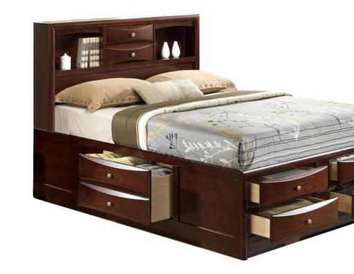 Emily Merlot Queen Storage Bed image