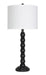 Washed Black Table Lamps 2Pc Set image