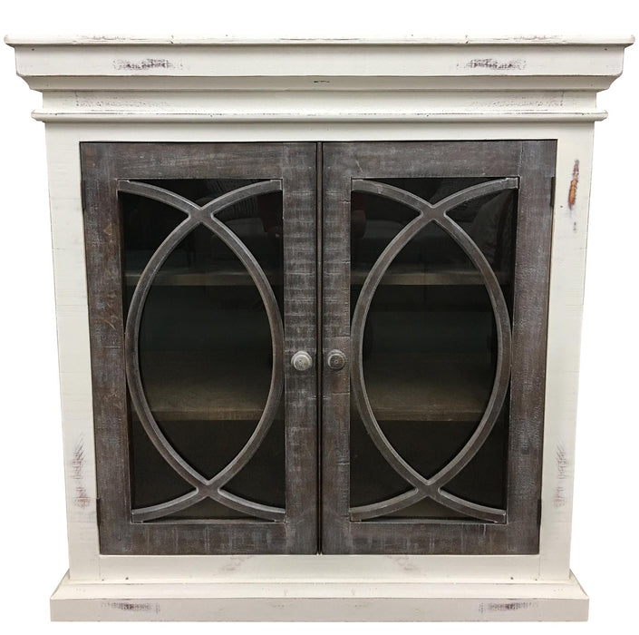 Nero White/Ash Console Fish 2 Door W/Glass image