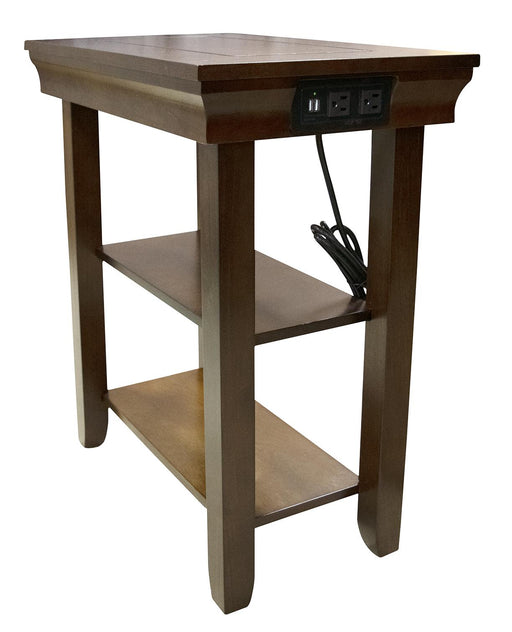 Jasper Brown Chairside Table W/Usb image