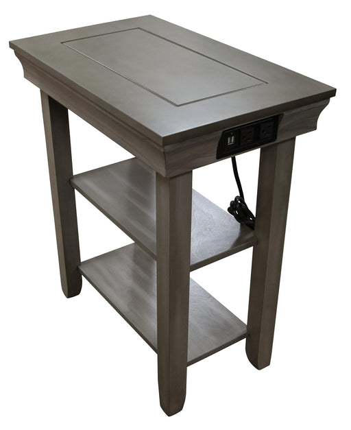 Jasper Grey Chairside Table W/Usb image