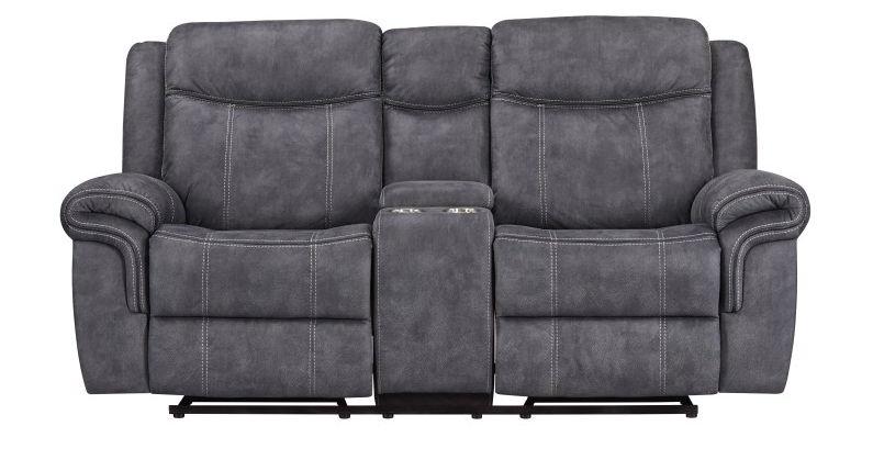 Knoxville Grey Rec Loveseat Consolew/Usb image